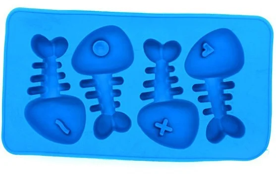 Stampo in silicone di lische di pesce.