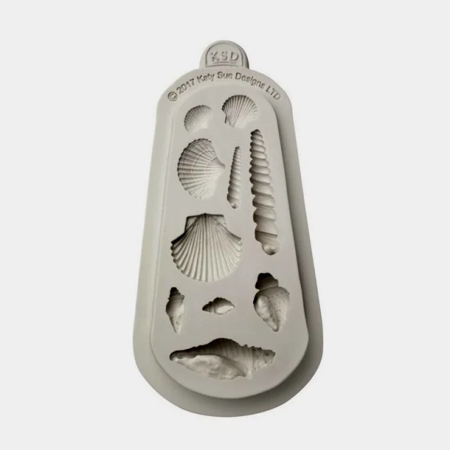 Conchiglie di Mare. Grande Stampo in Silicone di alta definizione. Originale Katy Sue.