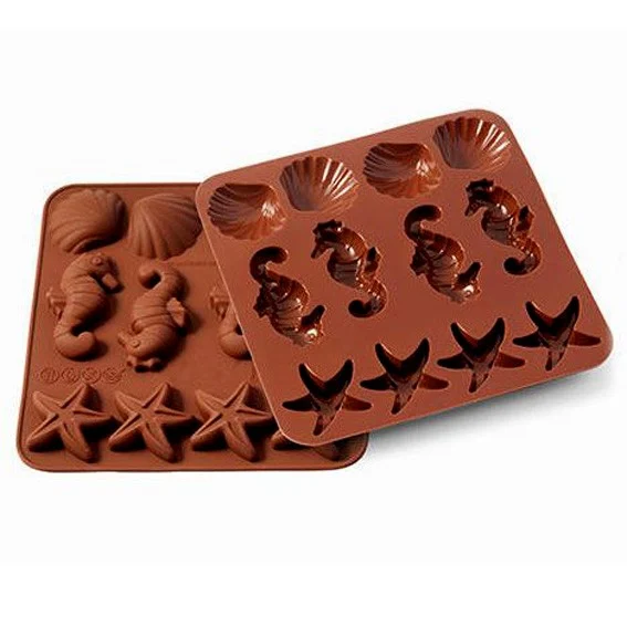 Mare. Cavalluccio Marino Conchiglie e Stella Marina. Stampo in silicone