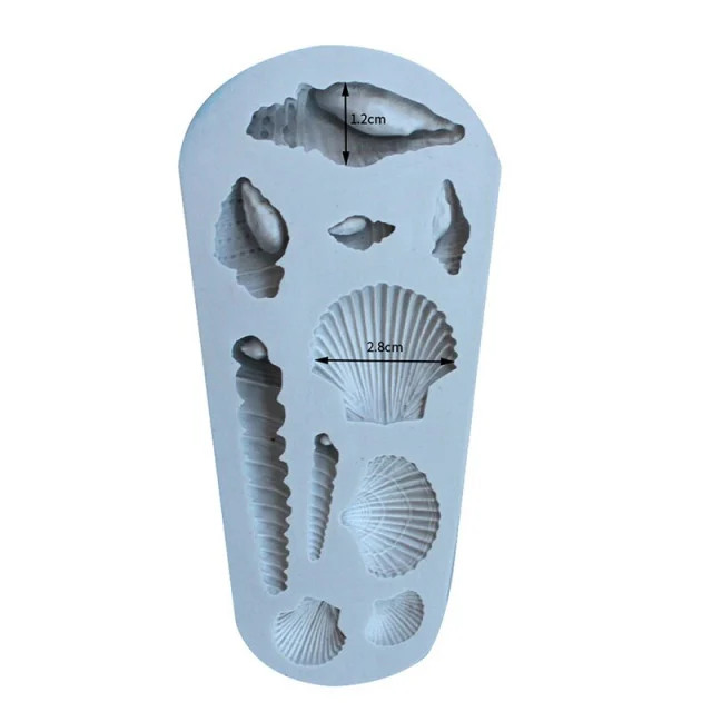 10 Conchiglie di Mare. Stampo in Silicone