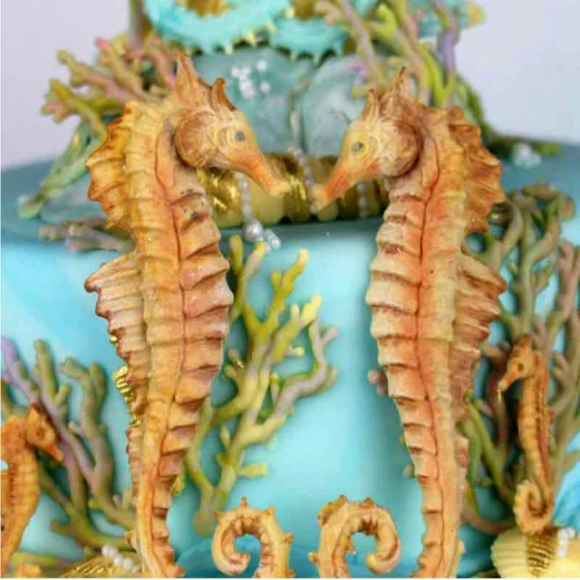 Cavalluccio di Mare. Stampi in silicone di 4 forme