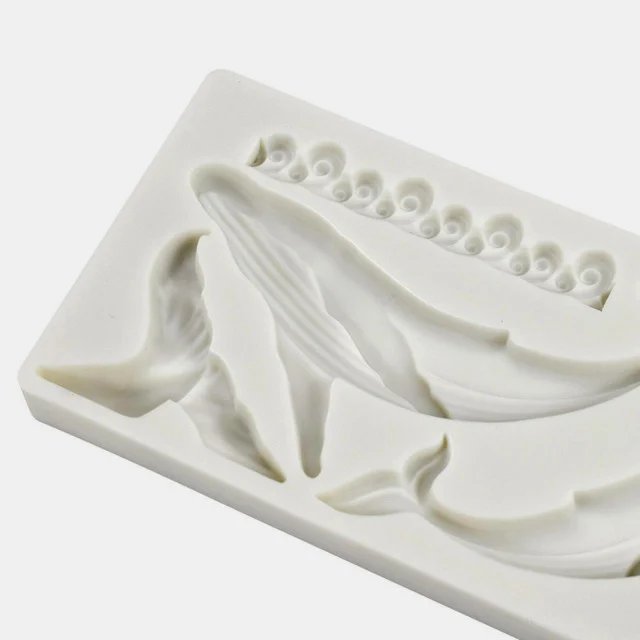 Balena e 4 Onde Mare. Stampo silicone