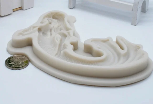 Grande Sirena di 14 cm. Mare. Stampo silicone Sirenetta