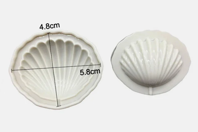 Ostrica da Perla. Conchiglia di mare in alta definizione. Doppio Stampo in silicone