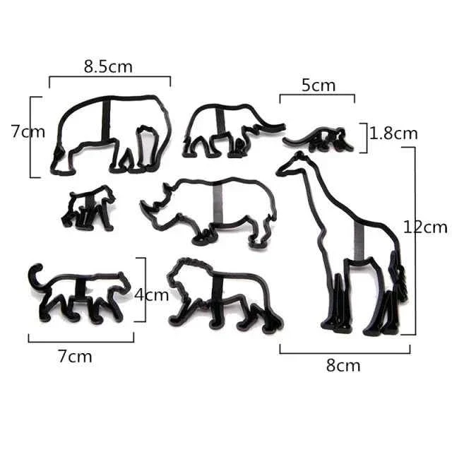Animali della Savana. Stampo Safari Patchwork Cutter