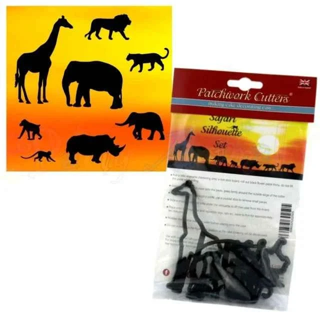 Animali della Savana. Stampo Safari Patchwork Cutter