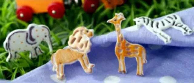 Animali Zoo. Set di 4 stampi ad espulsione Tagliapasta