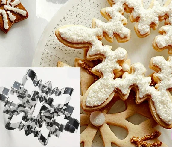 Grande stampo Fiocco di Neve di 21 cm. Natale. Cutter in acciaio inox