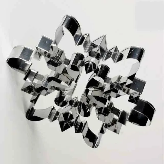 Grande stampo Fiocco di Neve di 21 cm. Natale. Cutter in acciaio inox