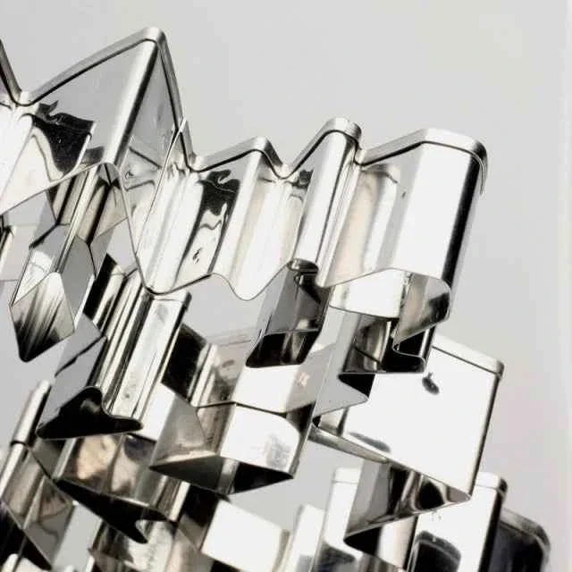 Grande stampo Fiocco di Neve di 21 cm. Natale. Cutter in acciaio inox