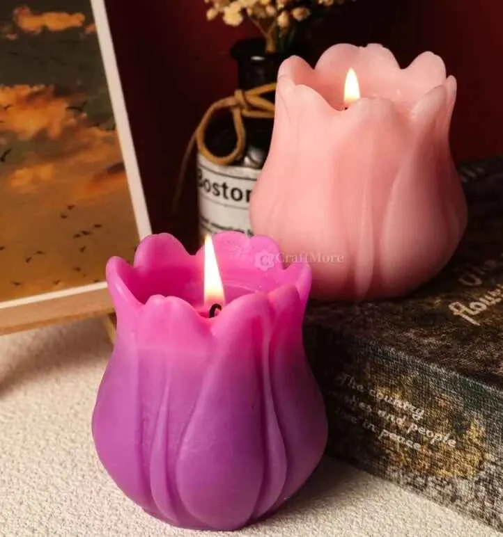Tulipano di 7.2 cm. Stampo in silicone anche per Candele