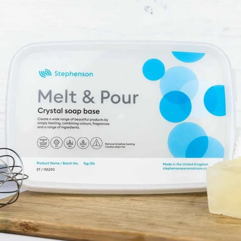 Sapone Trasparente alla Glicerina . Base Melt and Pour Crystal ST