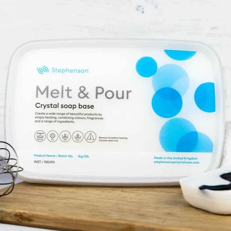 Sapone Bianco Glicerina. Base Melt and Pour Crystal WST