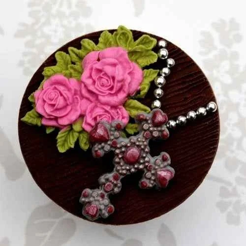 Splendida Croce. Stampo in silicone. Beaded Cross Katy Sue