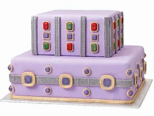 Diamanti Gemme e Gioielli. Stampo in silicone con 14 motivi decorativi più 2 bordure.