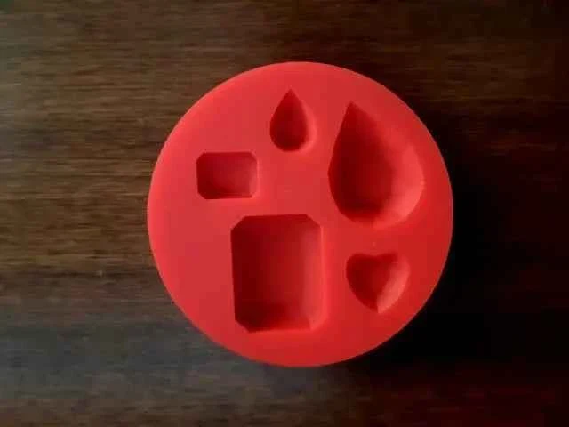 Diamanti Decorati. Stampo in silicone.