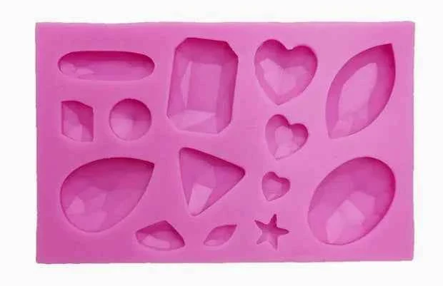 14 Diamanti e Gemme Preziose. Stampo in Silicone