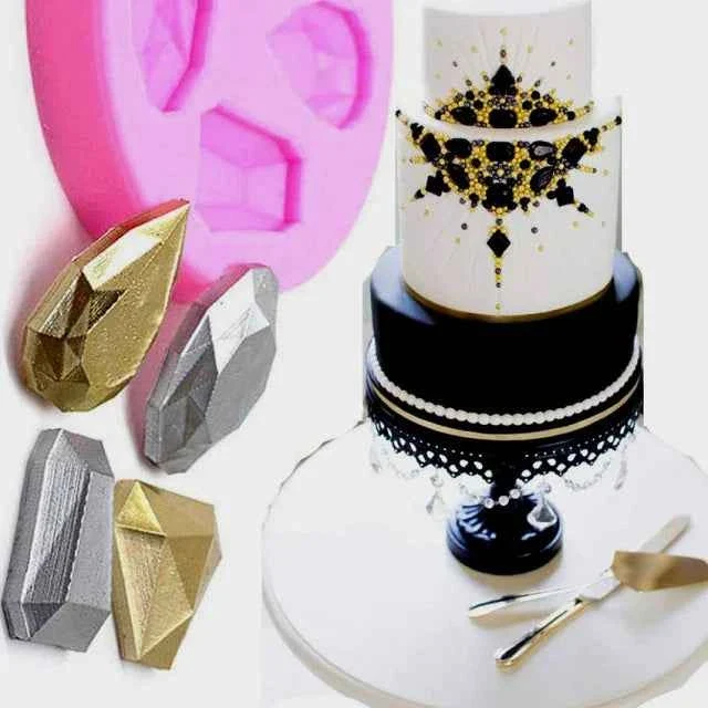 4 Diamanti e Gemme Preziose. Stampo in Silicone