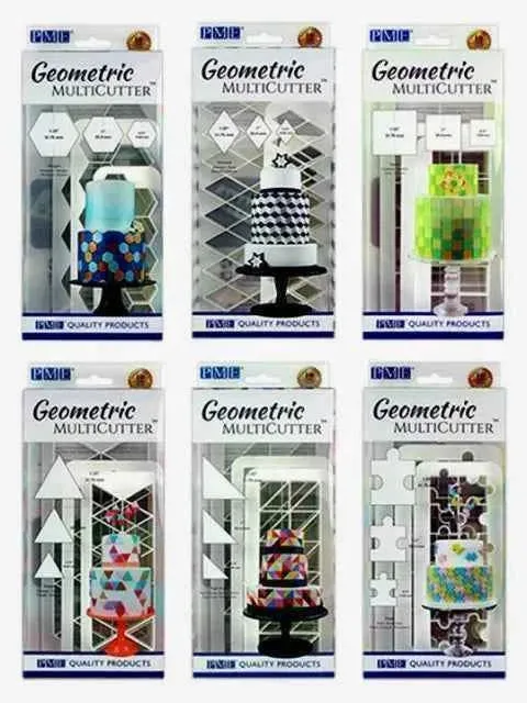 Trapunta. Set di 3 Multi Tagliapasta Geometrici Diamante