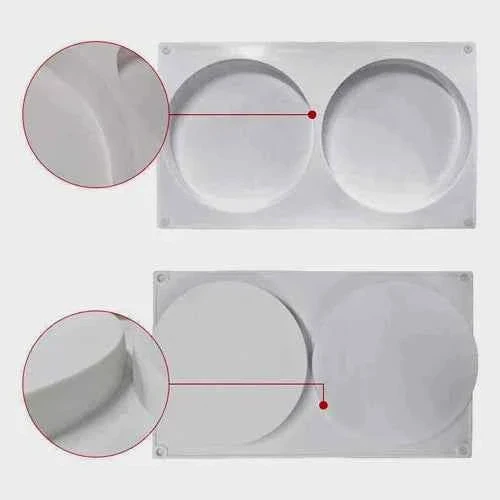 ROUND. Stampo Tondo in silicone con 2 impronte
