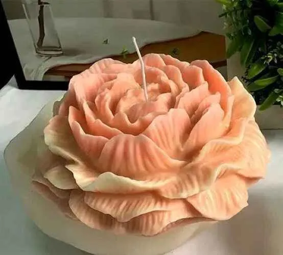 Grande Peonia di 15.3 cm. Stampo in silicone anche per Candele