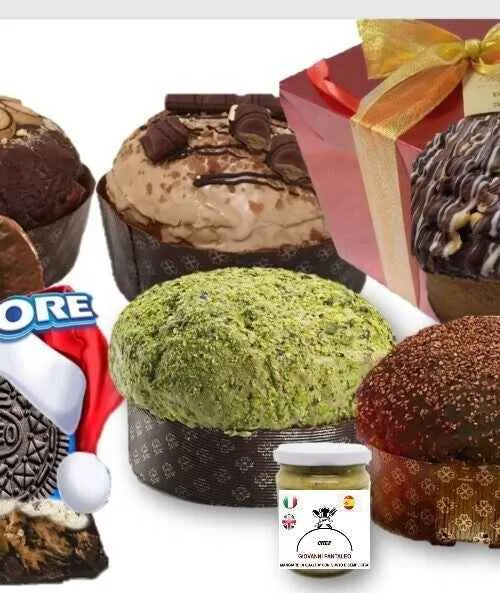NOVITA’!!.PANETTONE E PANDORO.VARI GUSTI SPECIALI E FARCITURA INTERNA.CHEF GIOVA