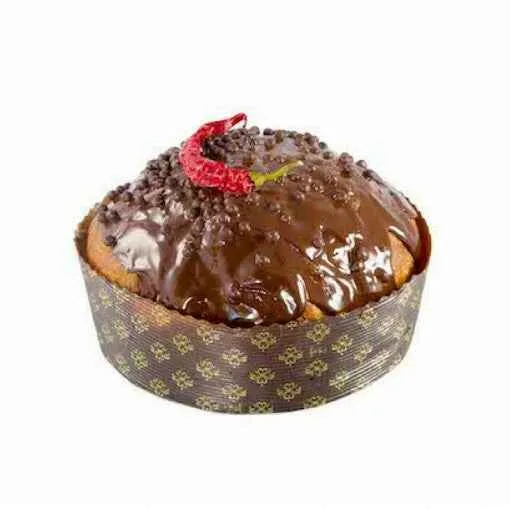 panettone artigianale con lievito madre al cioccolato fondente e peperoncino