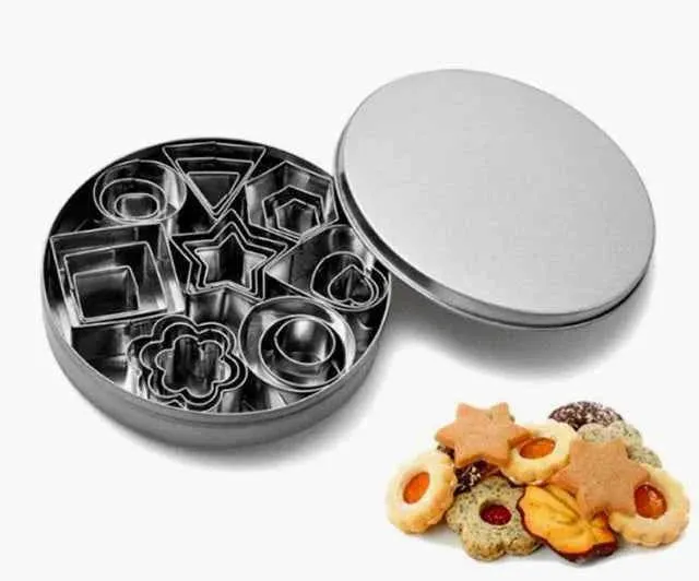 Set C di 24 Cutter Stampi Geometrici in metallo