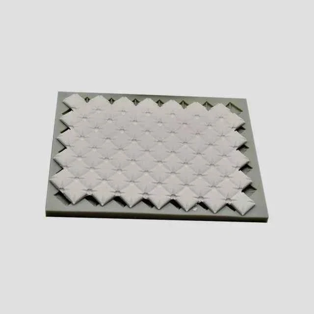 Trapunta incrociata. Stampo in silicone effetto Diamante.