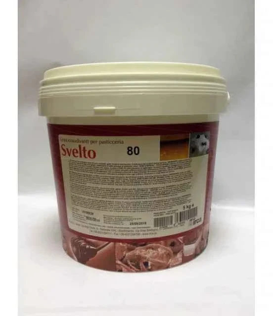 Montante in gel per Pan di Spagna e Gelati. 5 Kg SVELTO 80. Irca.