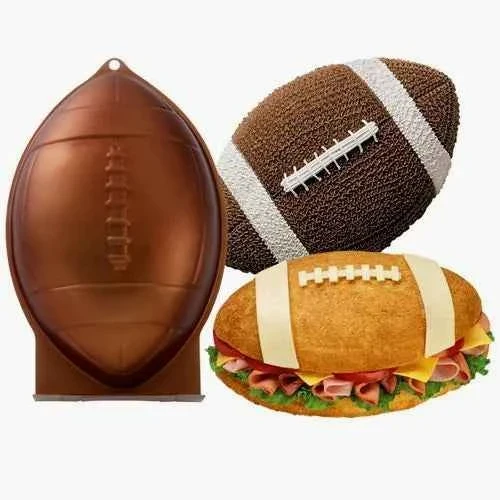 Tortiera Pallone Rugby o Squalo in Alluminio Anodizzato. Wilton.
