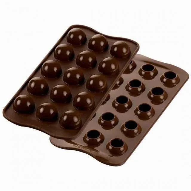 Palline Praline e Tartufini. Stampo per Cioccolato in silicone