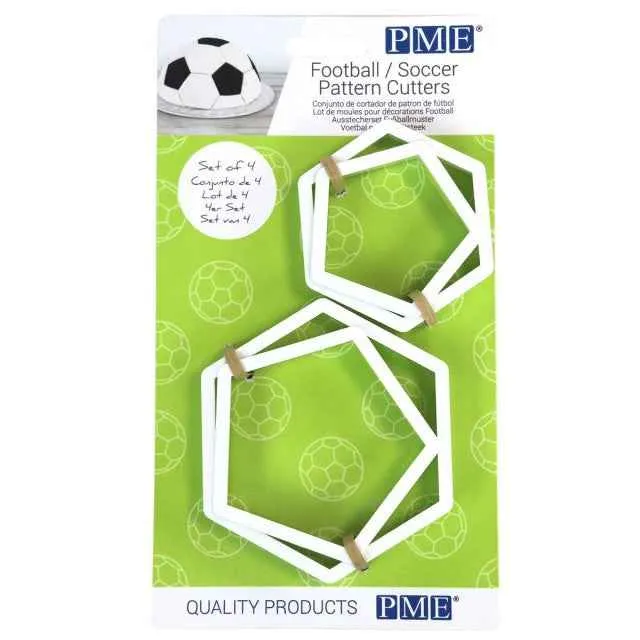 Pallone Calcio.4 Stampi Esagono e Pentagono. Originale PME