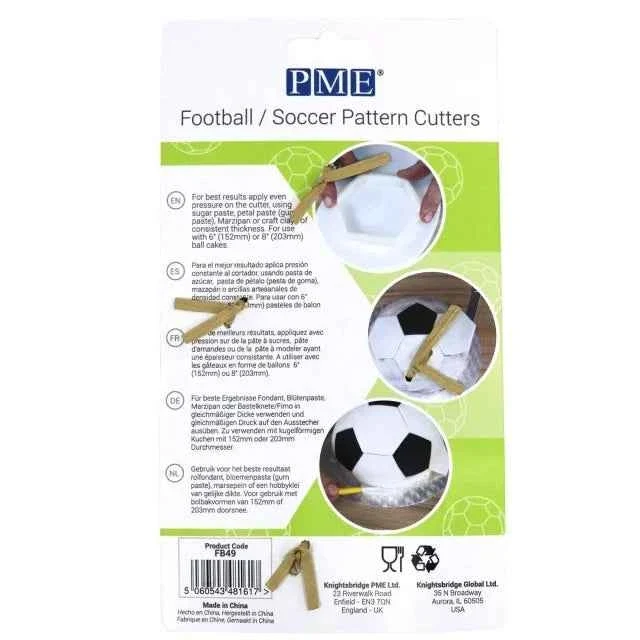 Pallone Calcio.4 Stampi Esagono e Pentagono. Originale PME
