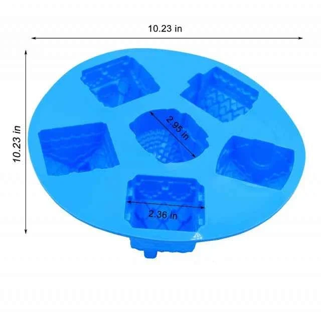 Casa e Casette. Stampo in silicone con 6 tipologie