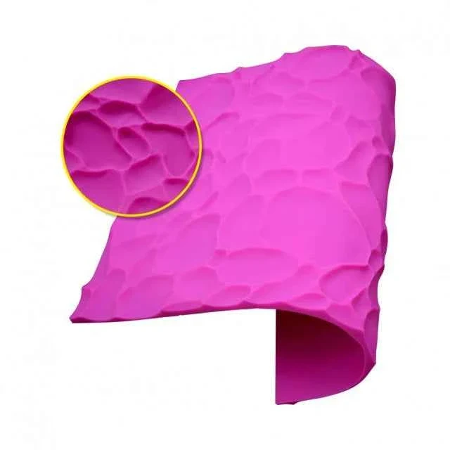 Muro di Sassi e Pietra. Grande Stampo in silicone. Tappetino 19 x 26 cm