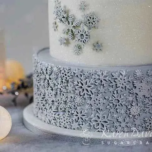 Fiocco di Neve. Grande Stampo in silicone. Karen Davies