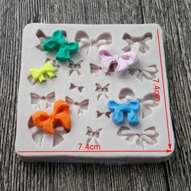 Fiocchi e Papillon. Stampo in Silicone con 16 Fiocchi