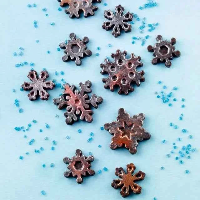 Fiocco di Neve. Stampo in Silicone con 7 forme di Fiocchi
