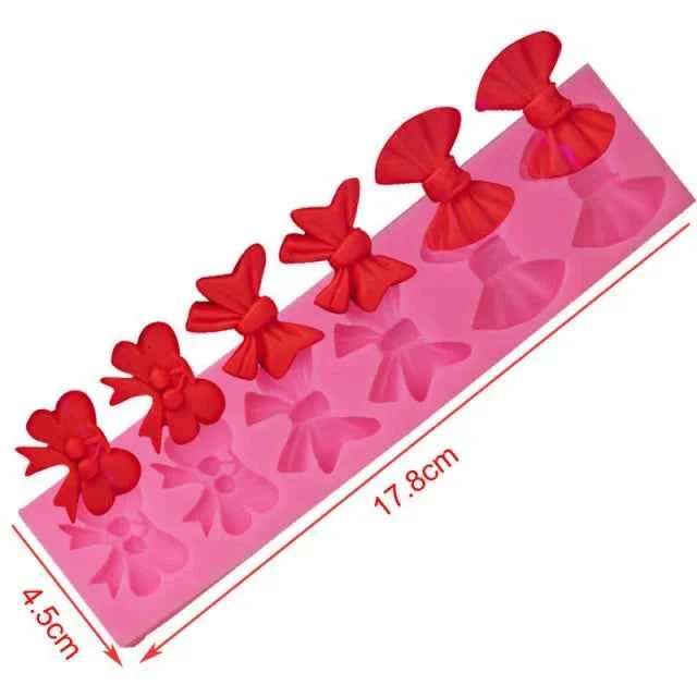 6 Fiocchi e Papillon. Stampo Fiocco in Silicone