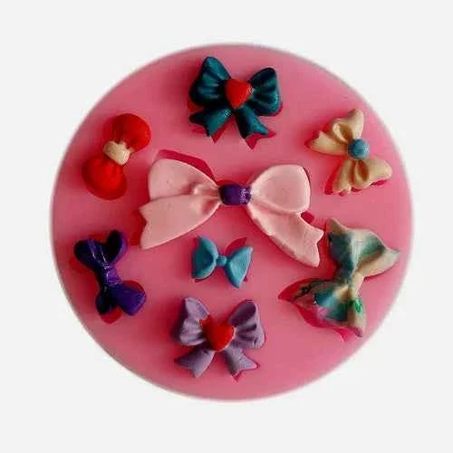 8 forme di Fiocchi e Papillon. Stampo Fiocco in Silicone