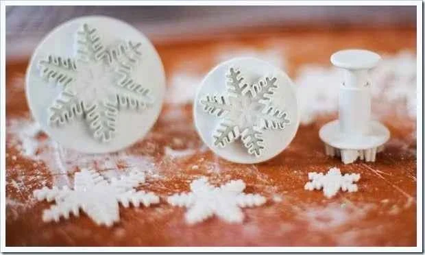 Cristalli e Fiocco di neve. 3 Stampi Tagliapasta