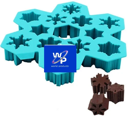 Fiocco di Neve in 12 forme. Stampo in silicone