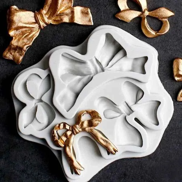 Bellissimi Fiocchi. Stampo Fiocco in silicone in 4 forme