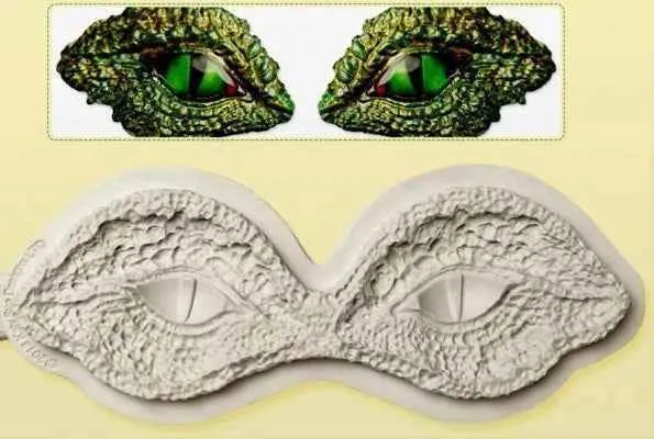 Occhi Drago Dinosauro. Spettacolare stampo extra large in silicone di 20 cm