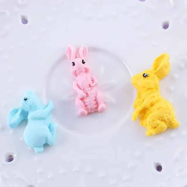 Simpatici Conigli. Stampo in Silicone in 3 forme