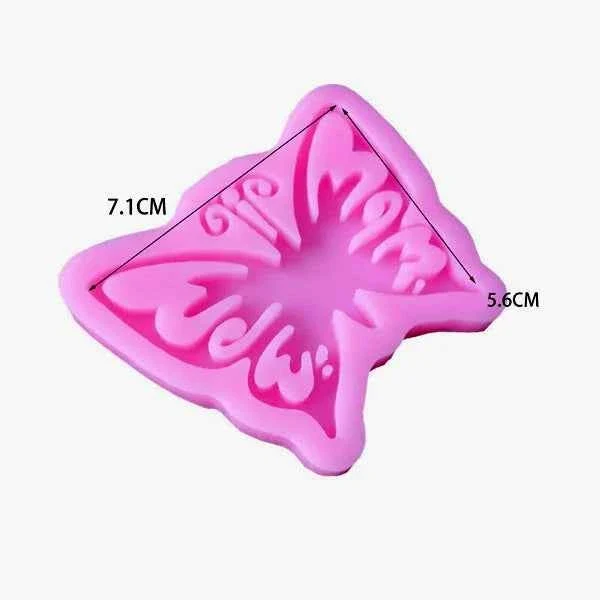 Grande Farfalla decorata. Stampo in silicone