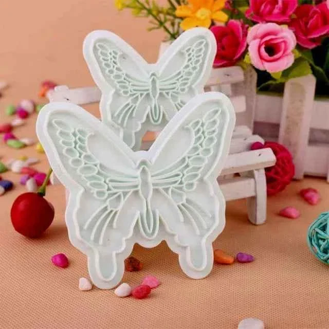 Farfalle decorate. Set di 2 stampi