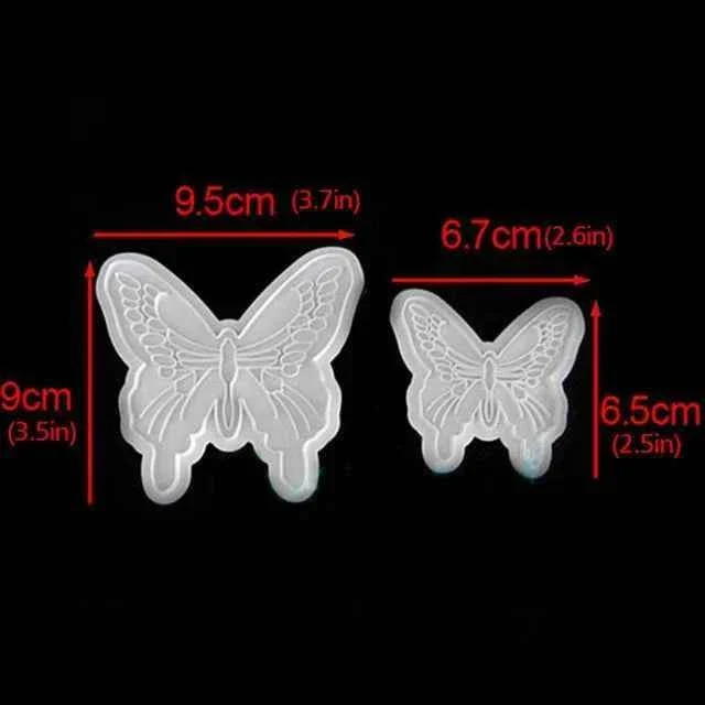 Farfalle decorate. Set di 2 stampi