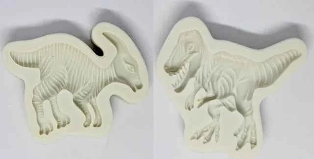 Tirrannosauro Rex e Protoceratopo. Dinosauro. Stampo in silicone